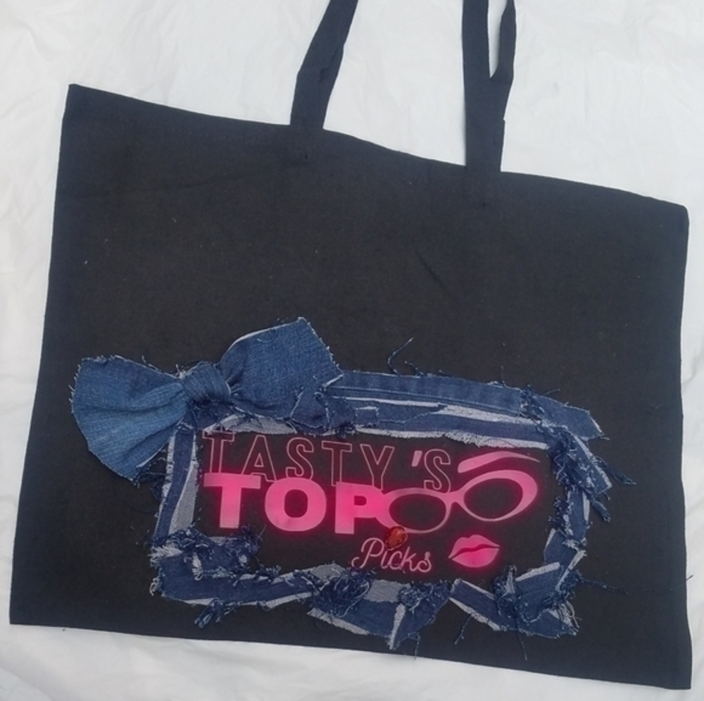 Tasty Shopper Reusable Tote Bag- Framed